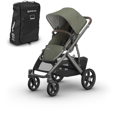 UPPAbaby VISTA V3 Stroller + Travel Bag Bundle in Evelyn