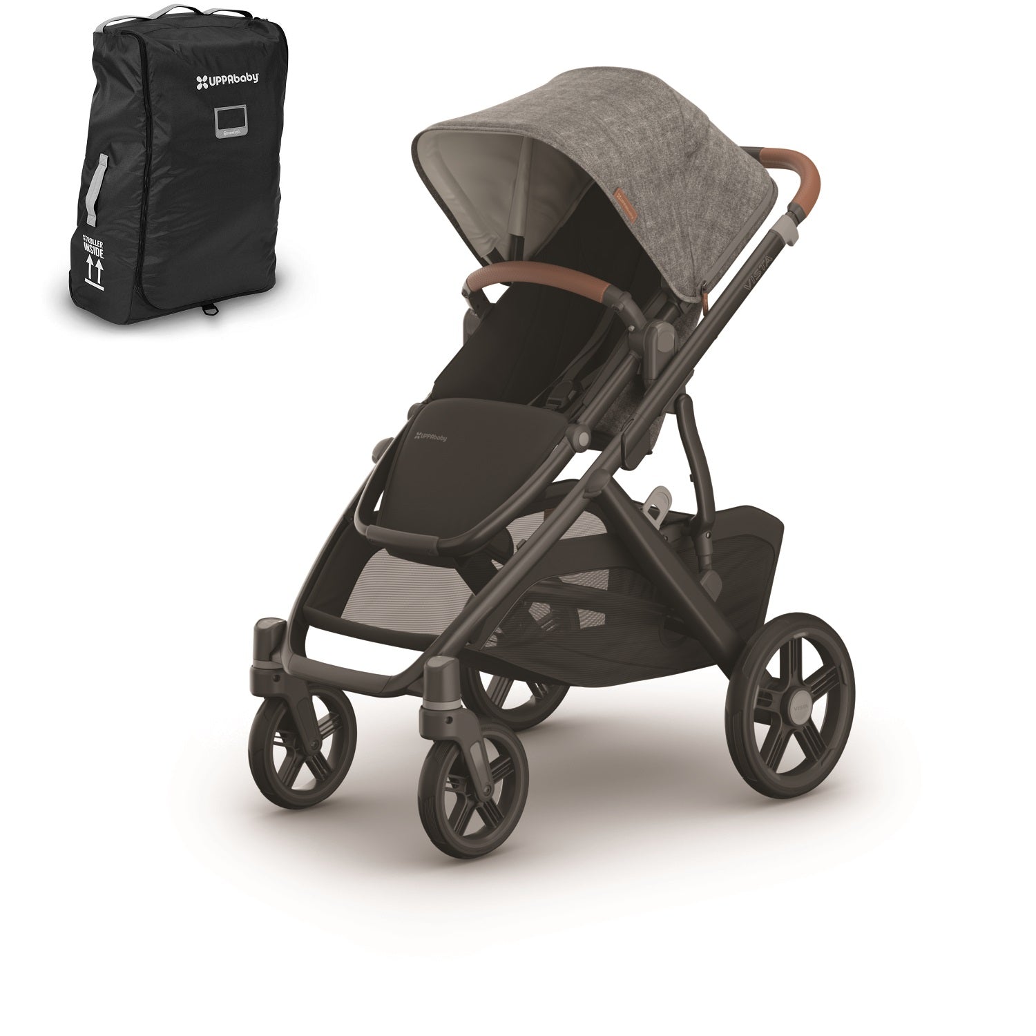 UPPAbaby VISTA V3 Stroller + Travel Bag Bundle in Greyson