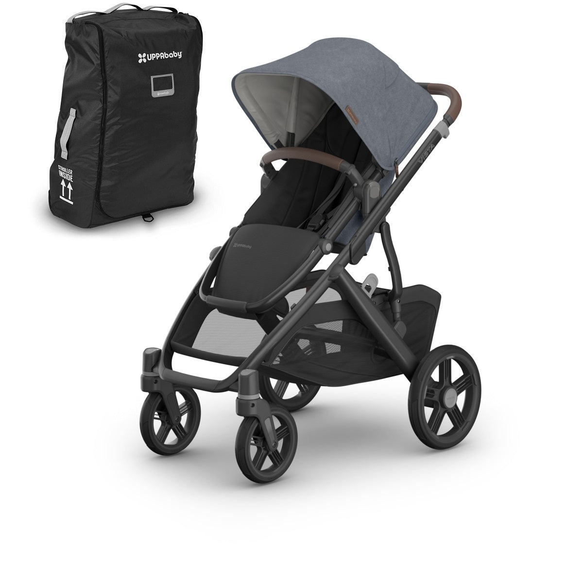 UPPAbaby VISTA V3 Stroller + Travel Bag Bundle in Julian