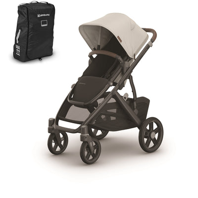 UPPAbaby VISTA V3 Stroller + Travel Bag Bundle in Savannah