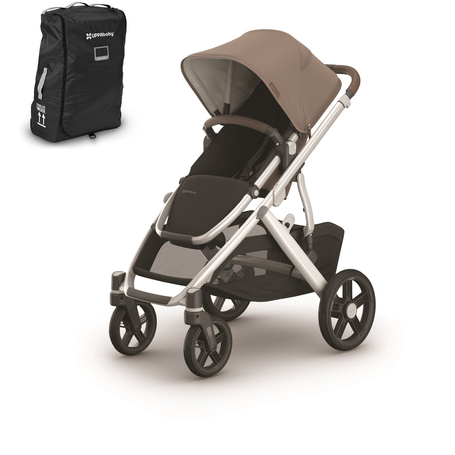 UPPAbaby VISTA V3 Stroller + Travel Bag Bundle in Theo