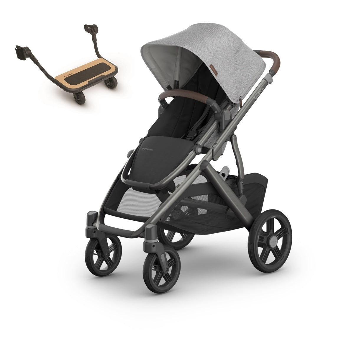 UPPAbaby VISTA V3 Stroller + PiggyBack Bundle in Beau