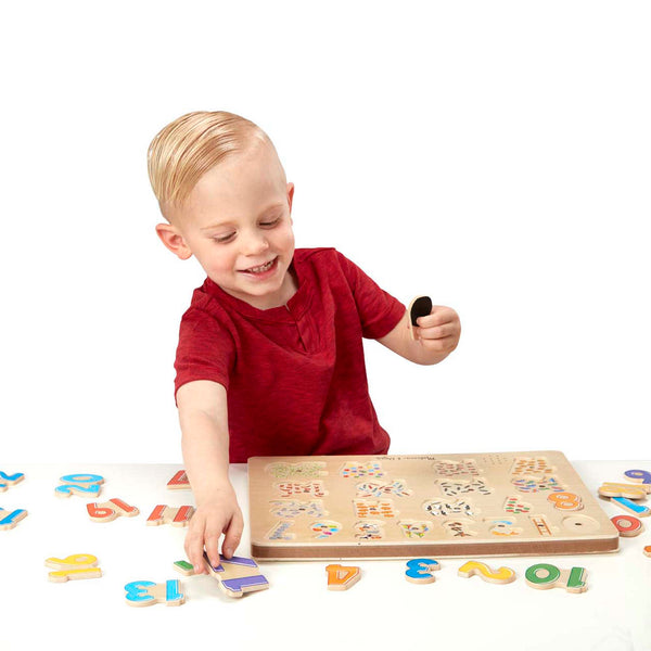 Melissa & Doug Numbers Sound Puzzle - 21 Pieces - Little Folks NYC