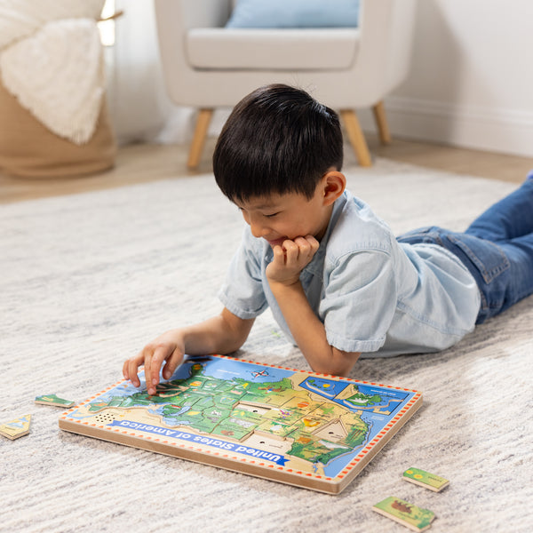 Melissa & Doug U.S.A. Sound Puzzle - Little Folks NYC