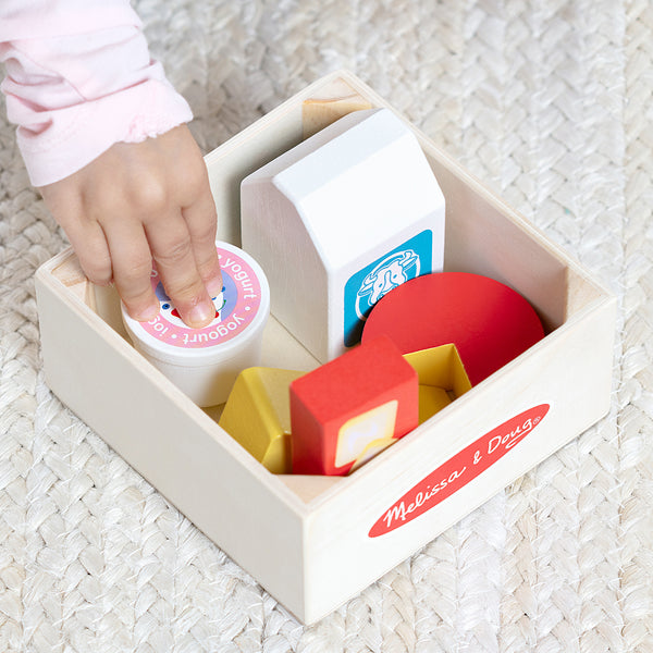 Melissa & Doug Wooden Food Groups Play Set - Dairy - Little Folks NYC