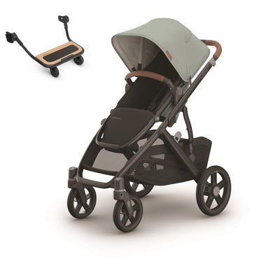 UPPAbaby VISTA V3 Stroller + PiggyBack Bundle in Kenzie