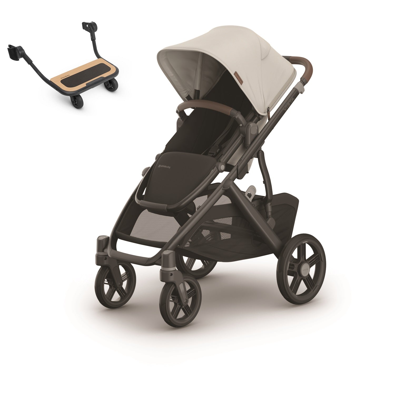 UPPAbaby VISTA V3 Stroller + PiggyBack Bundle in Savannah