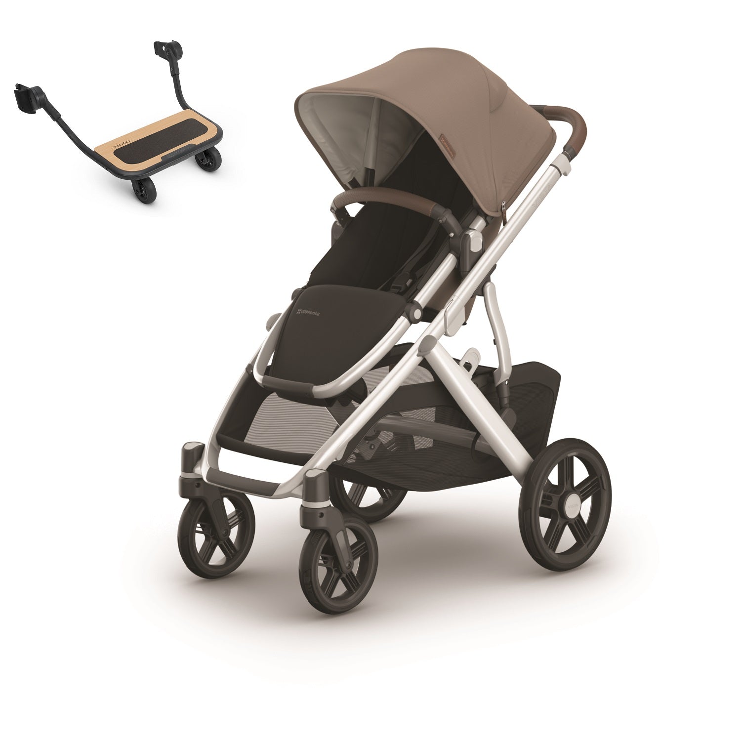 UPPAbaby VISTA V3 Stroller + PiggyBack Bundle in Theo