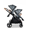 Venice Child Ventura Single to Double Sit-n-Stand Stroller & Toddler Seat- Package 3 in shadow