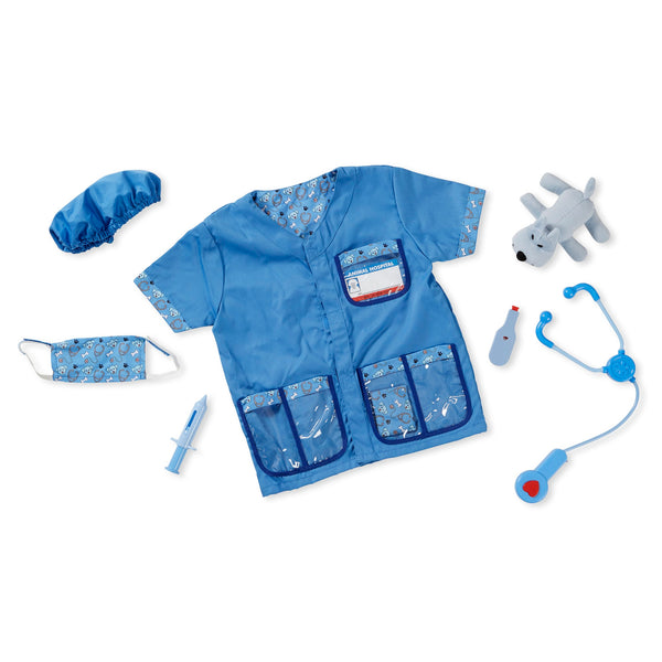 melissa and doug dress up clothes & Veterinarian Role Play Costume Set Embroidered Ao Dai Nam: Exceptional Quality WIDTH:Wide AG26