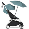 Babyzen YOYO Parasol in Aqua attached to stroller