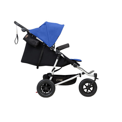 Mountain Buggy Duet V3 Double Stroller in Marine side view