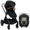 Nuna DEMI™ Grow Stroller with Magnetic Buckle + PIPA Travel System in Caviar