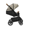 Nuna TAVO Next Stroller in Timber side view with seat reclined