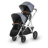 UPPAbaby VISTA 2018 RumbleSeat in Gregory on Vista Double Stroller