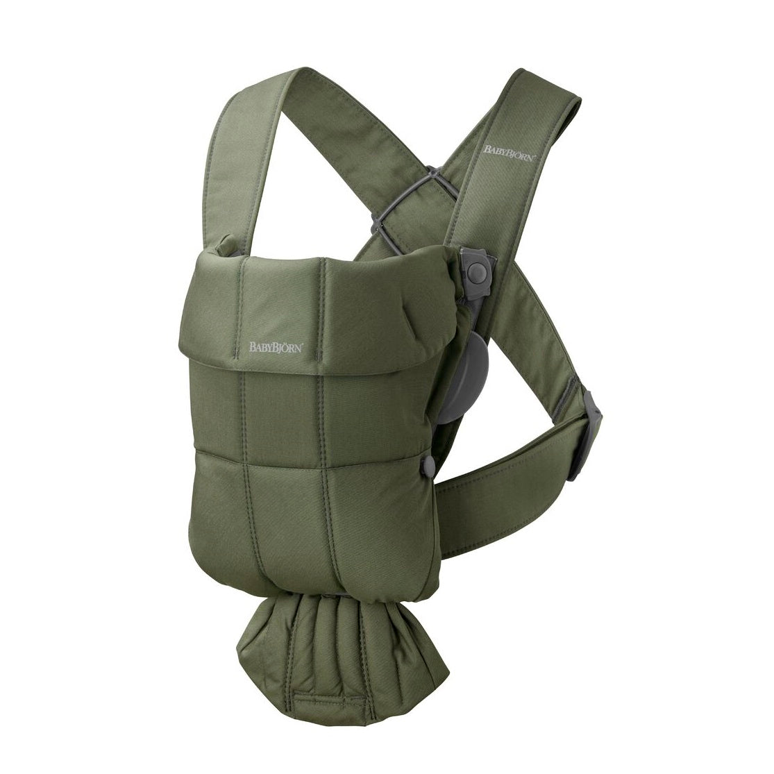 BabyBjörn Mini ベージュ　ダークグレープリント BABYBJORN 【公式】ベビービョルン 抱っこ紐 MINI 3Dジャージー