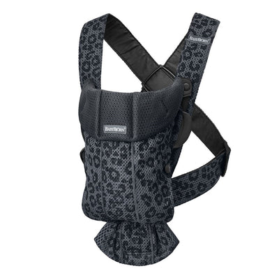 BABYBJÖRN Baby Carrier Mini in Anthracite Leopard Mesh