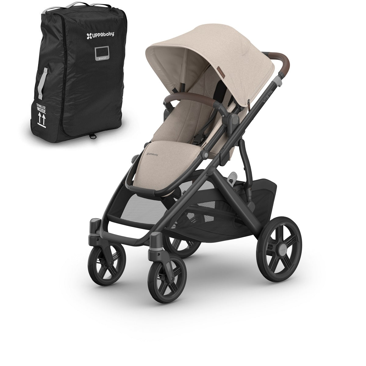 UPPAbaby VISTA V3 Stroller + Travel Bag Bundle in Ada