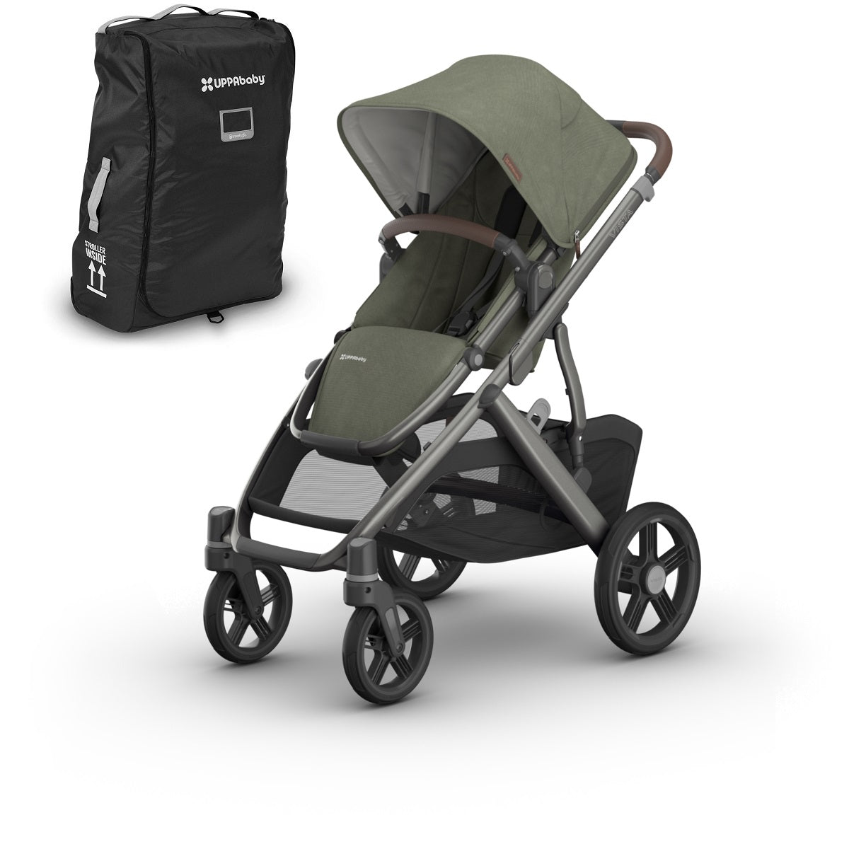 UPPAbaby VISTA V3 Stroller + Travel Bag Bundle