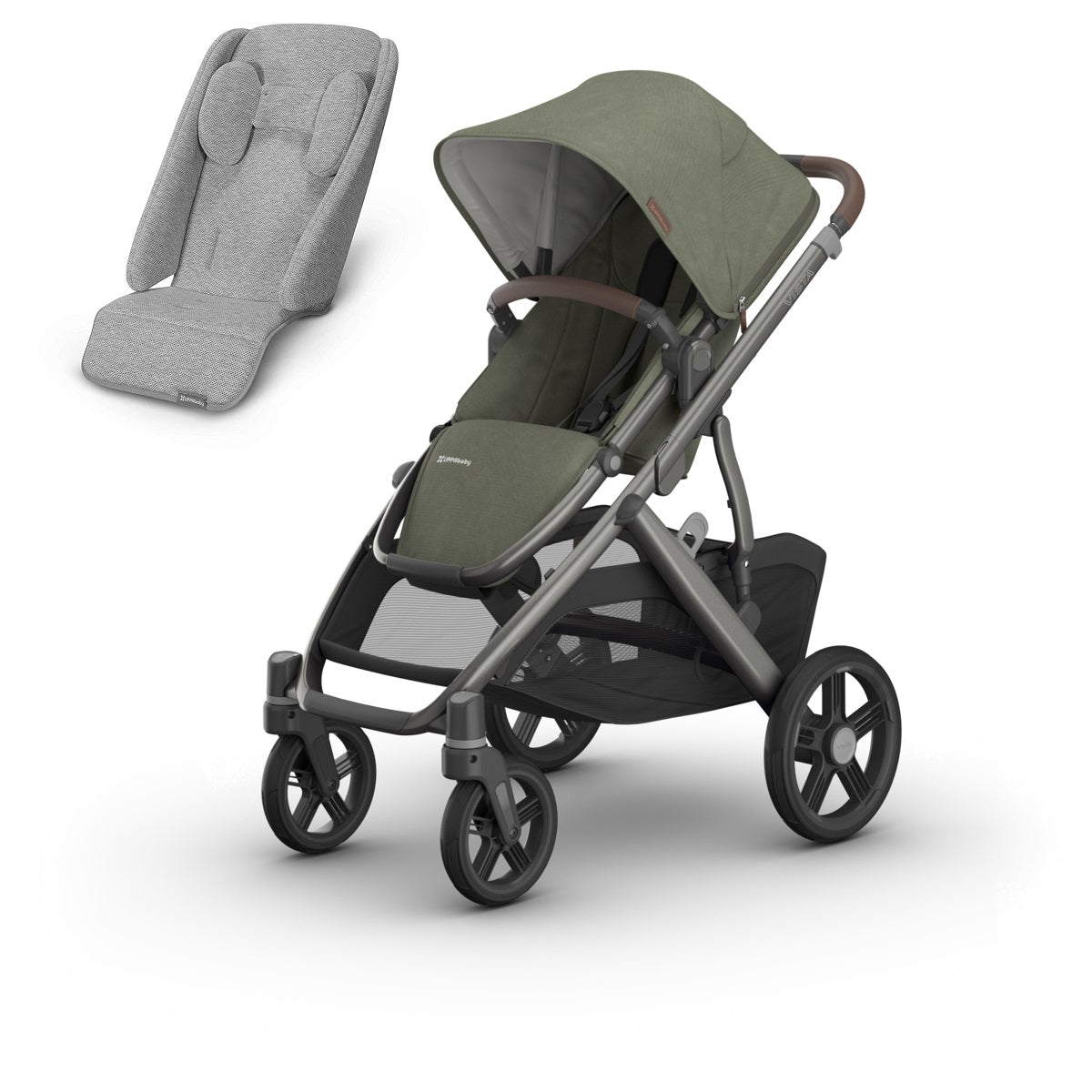 UPPAbaby Vista V3 + Infant SnugSeat Bundle in Evelyn