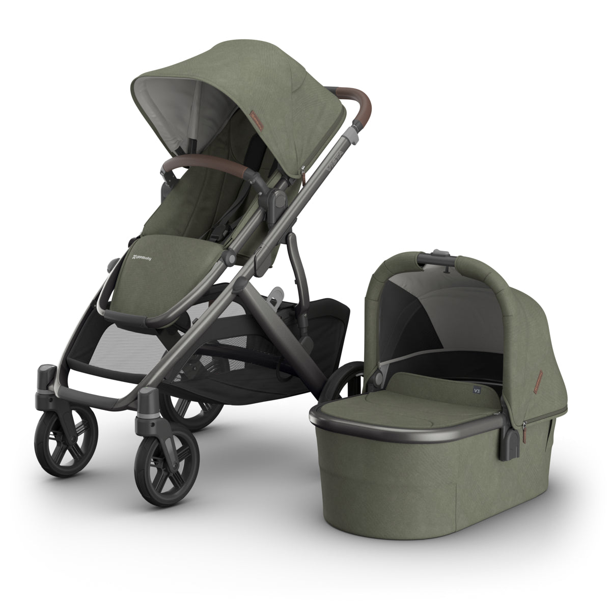 UPPAbaby Vista V3 + Bassinet V3 Bundle in Evelyn