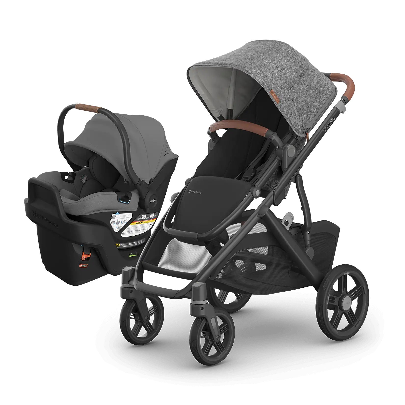 UPPAbaby VISTA V3 + ARIA V2 Travel System in Greyson