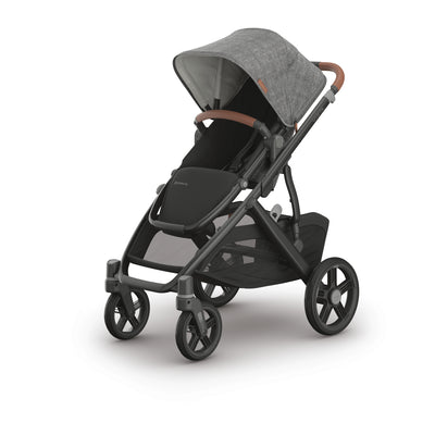 UPPAbaby VISTA V3 Stroller + Upper Adapters + RumbleSeat V3 in Greyson