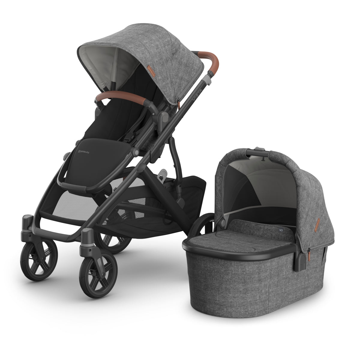 UPPAbaby Vista V3 + Bassinet V3 Bundle in Greyson