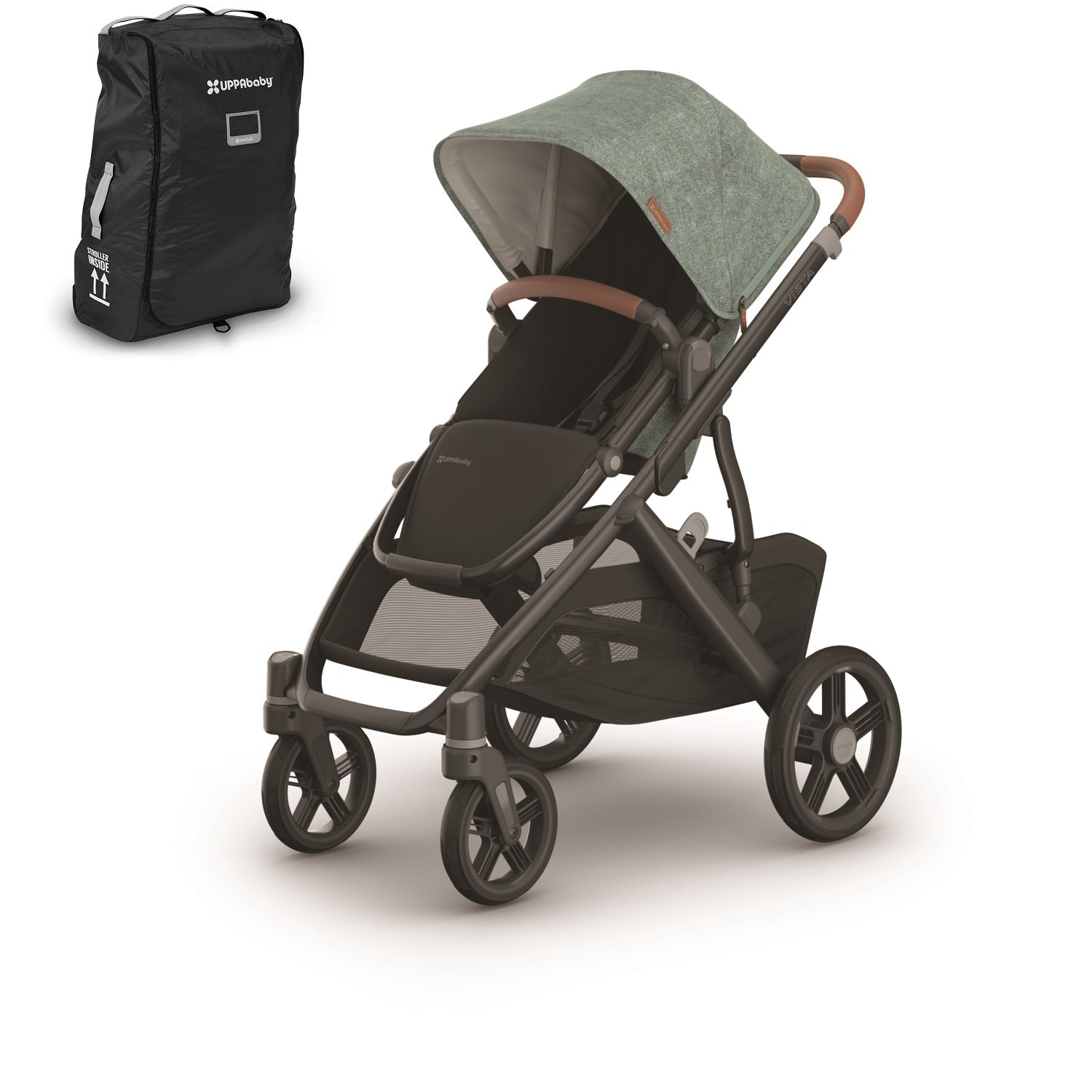 UPPAbaby VISTA V3 Stroller + Travel Bag Bundle in Gwen