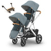 UPPAbaby VISTA V3 Stroller + Upper Adapters + RumbleSeat V3+ PiggyBack Bundle in Callum