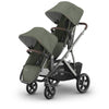 UPPAbaby VISTA V3 Stroller + Upper Adapters + RumbleSeat V3 Bundle in Evelyn