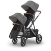 UPPAbaby VISTA V3 Stroller + Upper Adapters + RumbleSeat V3 in Greyson