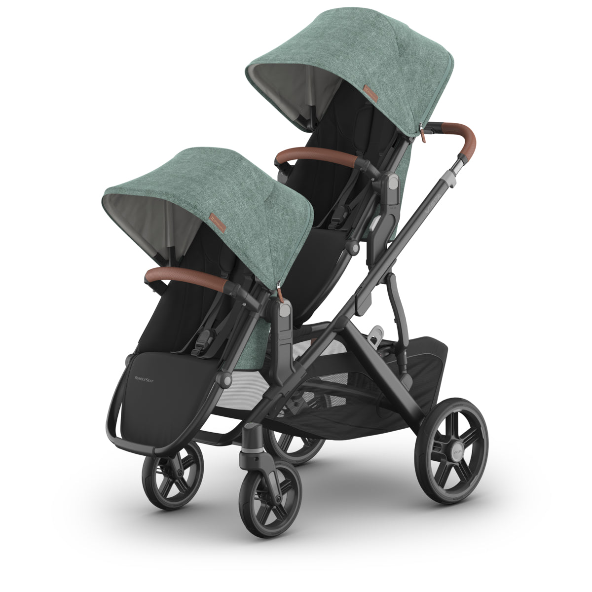 UPPAbaby VISTA V3 Stroller + Upper Adapters + RumbleSeat V3 in Gwen