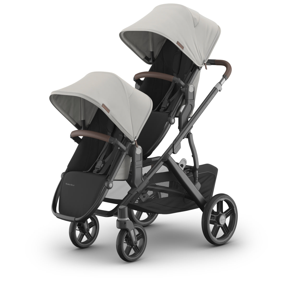 UPPAbaby VISTA V3 Stroller + Upper Adapters + RumbleSeat V3 in Savannah