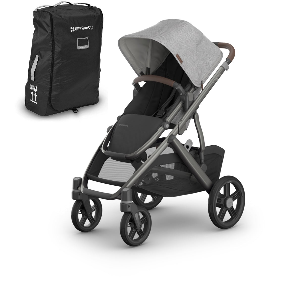 UPPAbaby VISTA V3 Stroller + Travel Bag Bundle in Beau