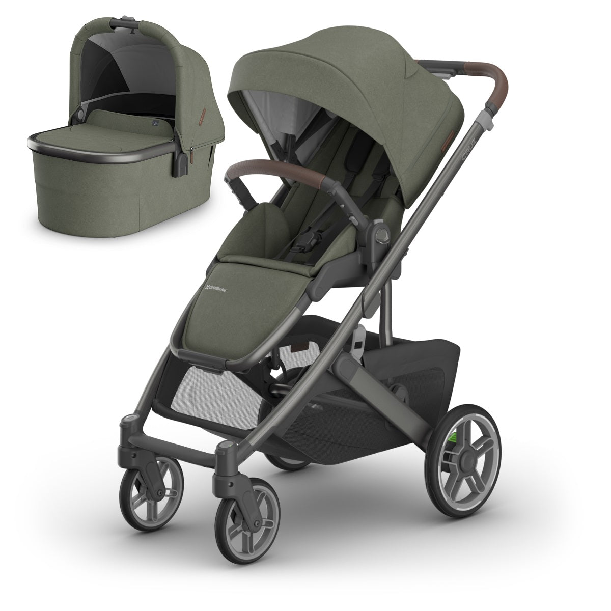 UPPAbaby CRUZ V3 + Bassinet V3 Bundle in Evelyn