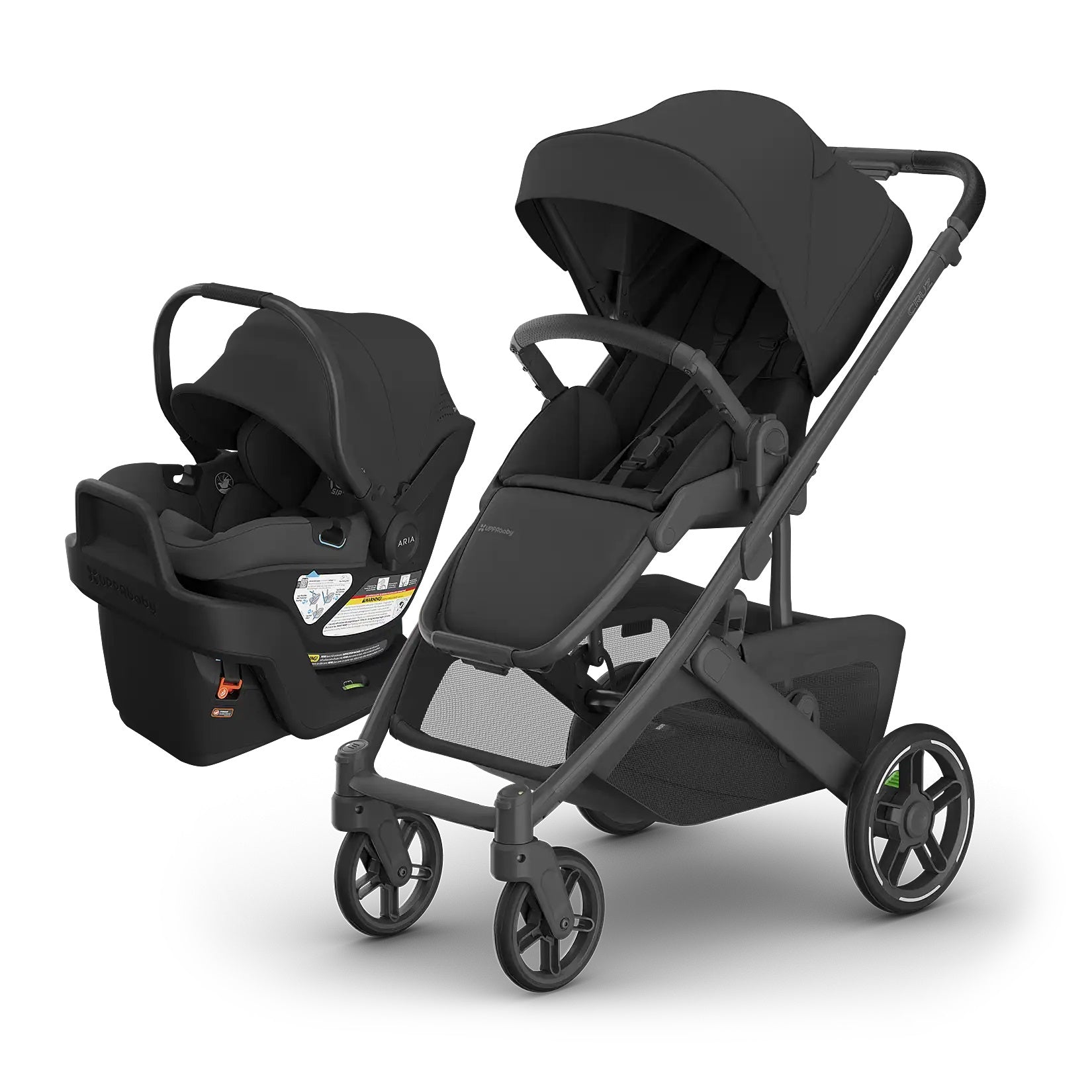 UPPAbaby CRUZ V3 + ARIA V2 Travel System in Jake