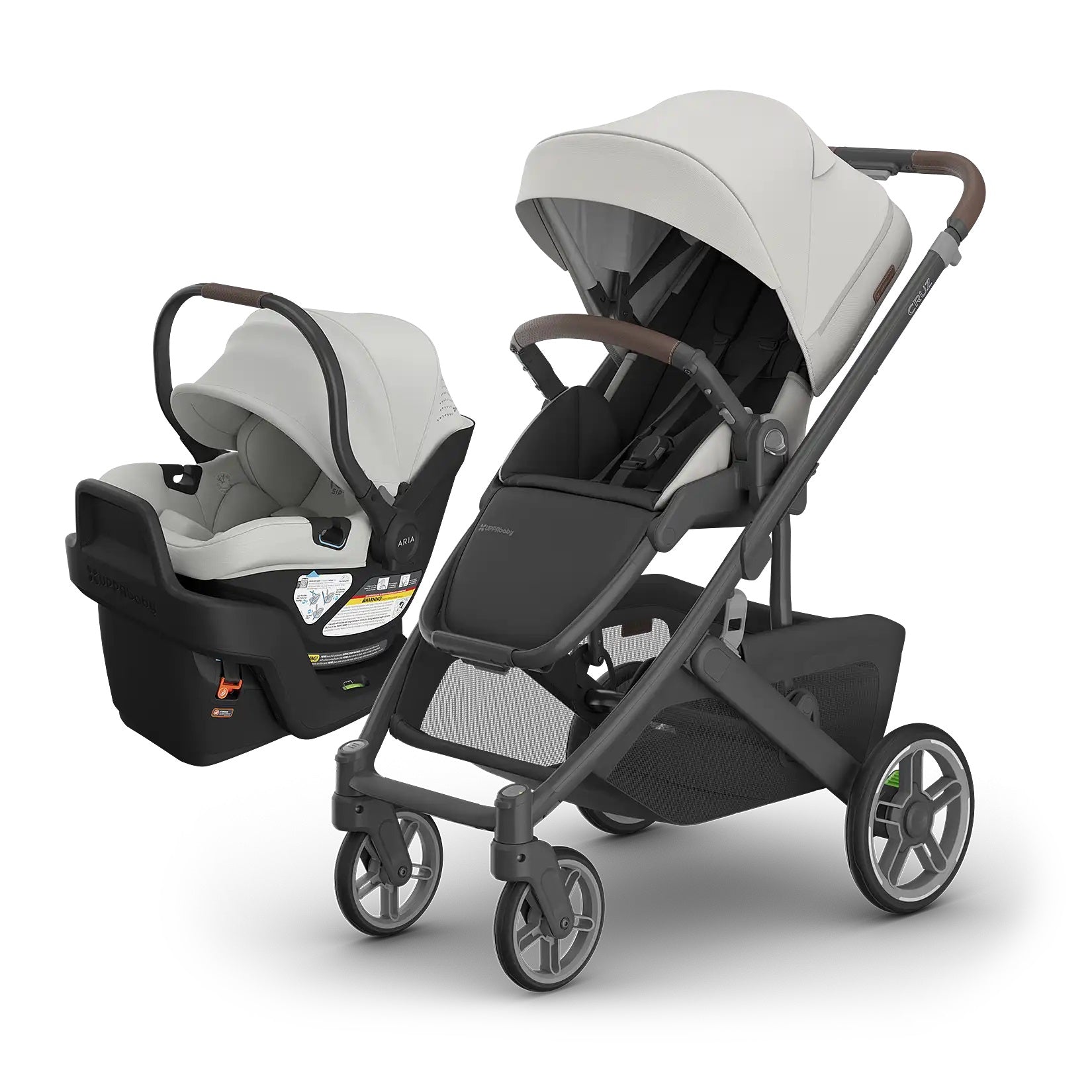 UPPAbaby CRUZ V3 + ARIA V2 Travel System in Savannah