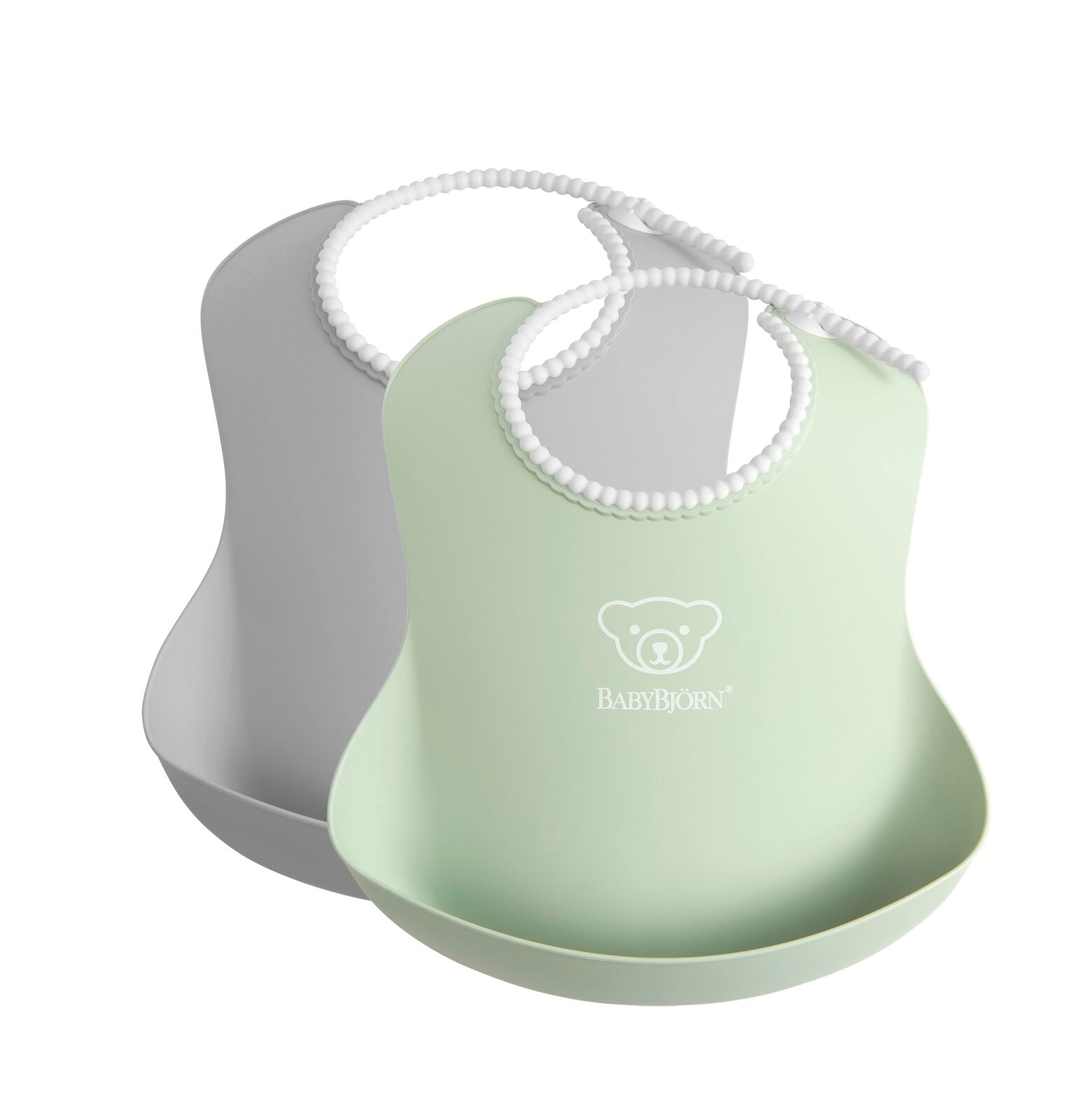 BABYBJÖRN Baby Bib 2-Pack in Grey and Green
