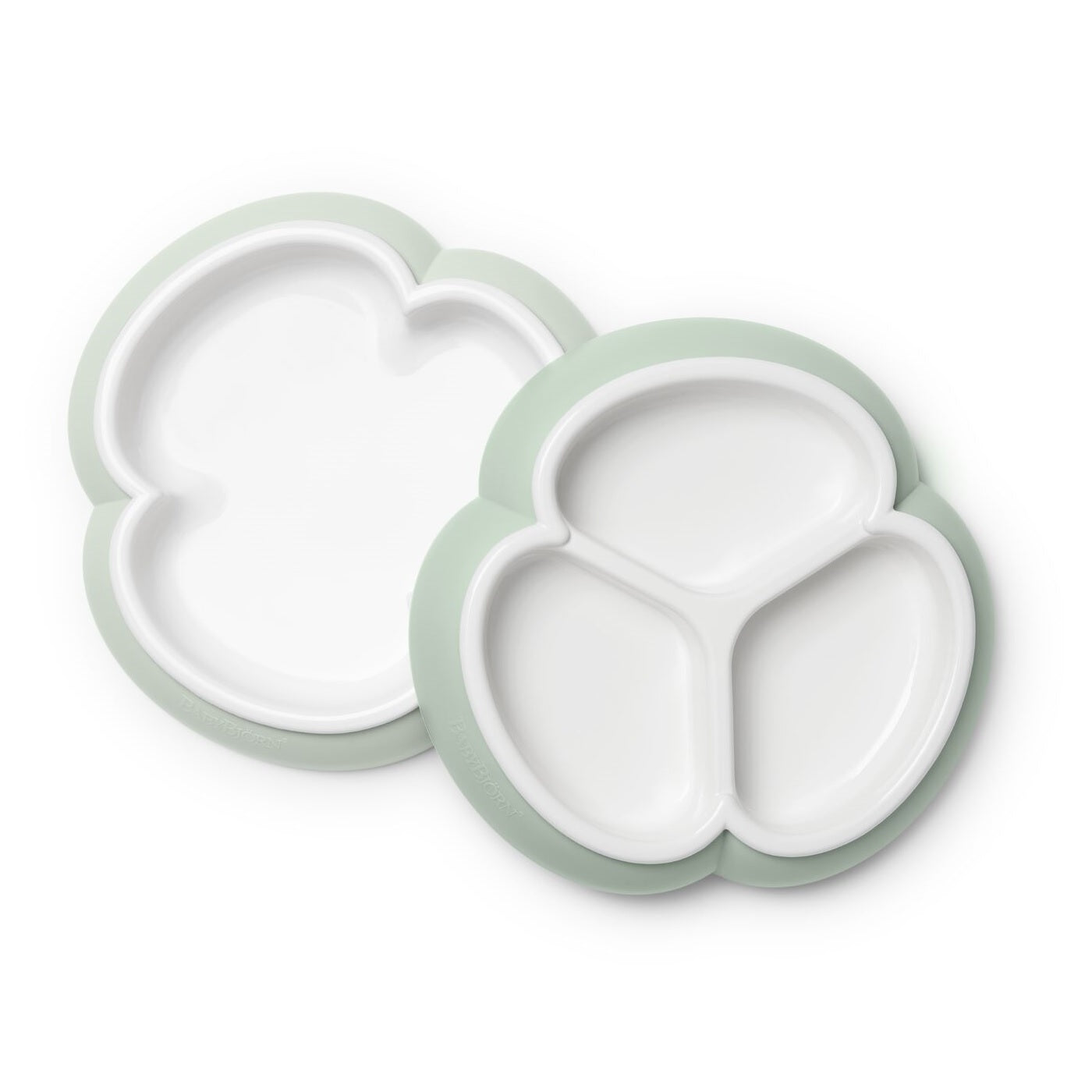 BABYBJÖRN Baby Plate Set, 2-pack in powder green