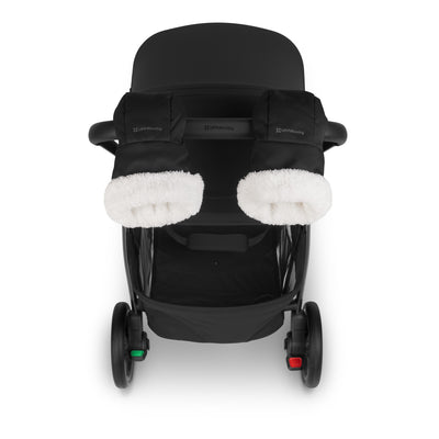 UPPAbaby CozyHandmuff in James on Kona stroller