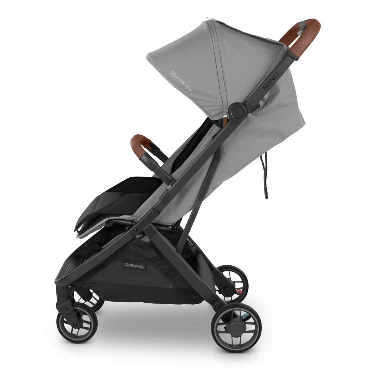 UPPAbaby MINU V3 Stroller + Bumper Bar Bundle in Greyson
