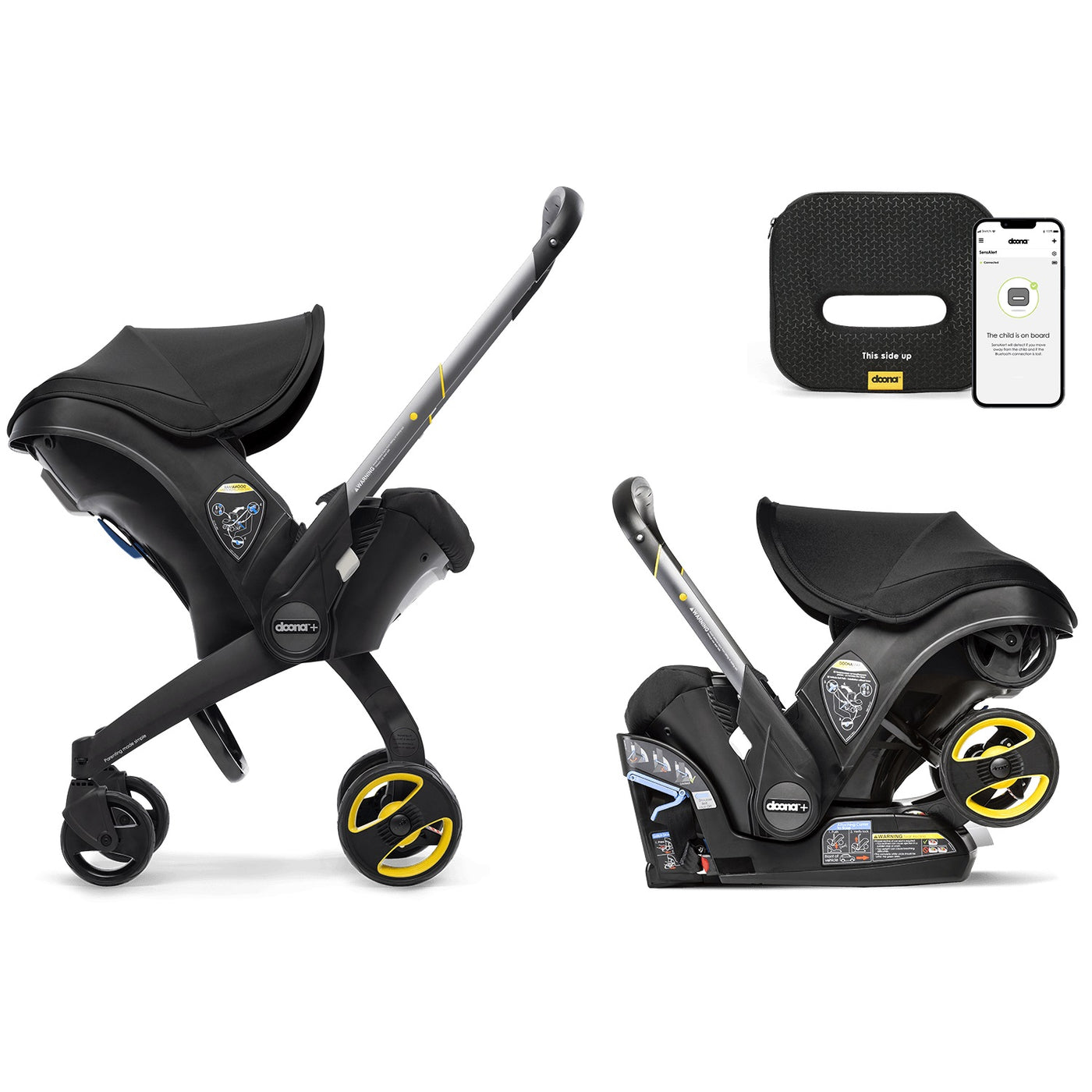 Doona™ Infant Car Seat & Stroller + SensAlert Bundle