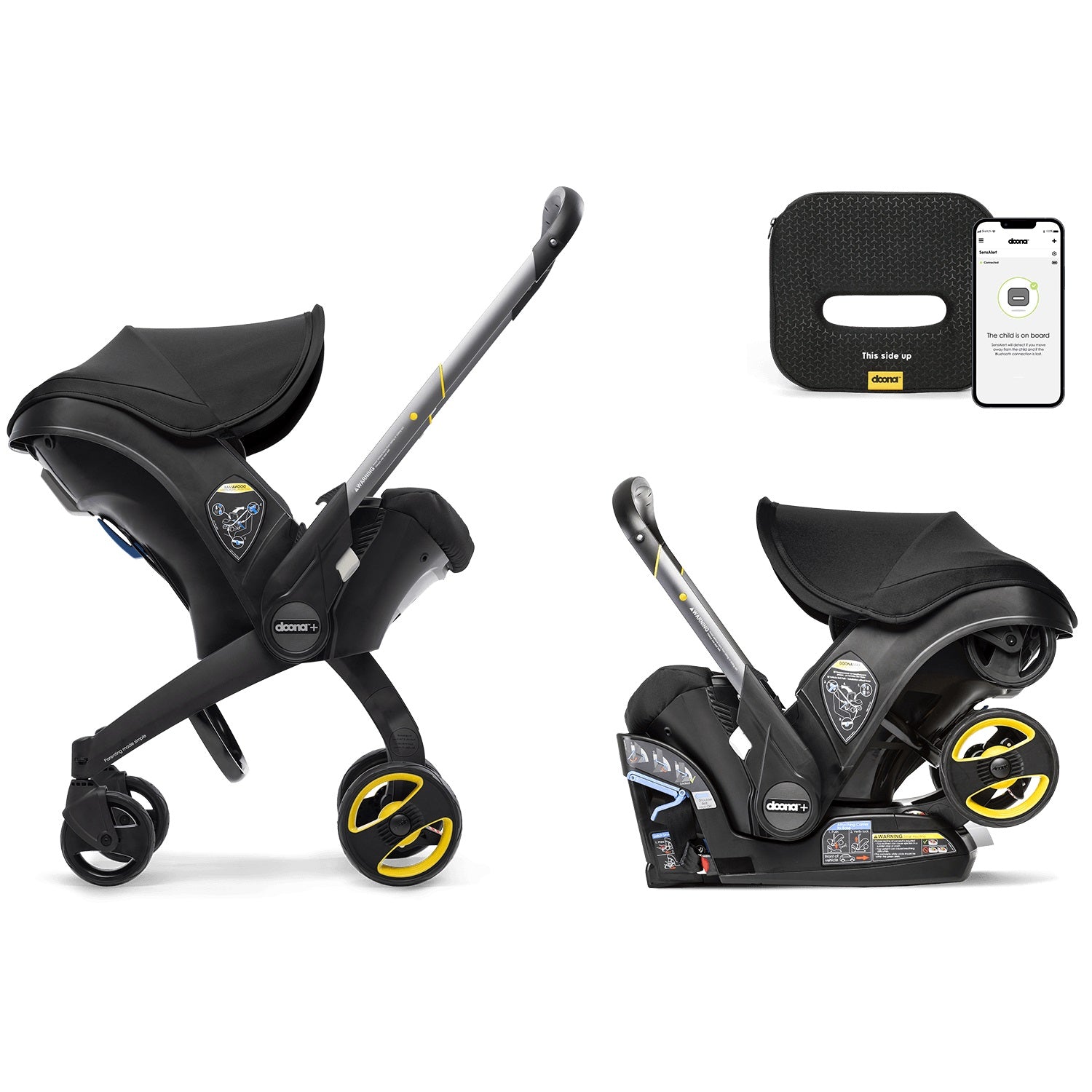 Doona™ Infant Car Seat & Stroller + SensAlert Bundle