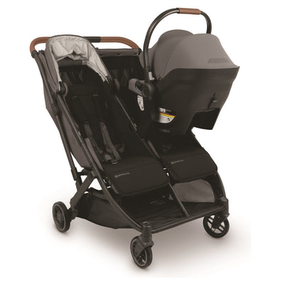 double stroller with infant car seat attachment UPPAbaby MINU Duo Adapter for MESA/ARIA Infant Car Seat