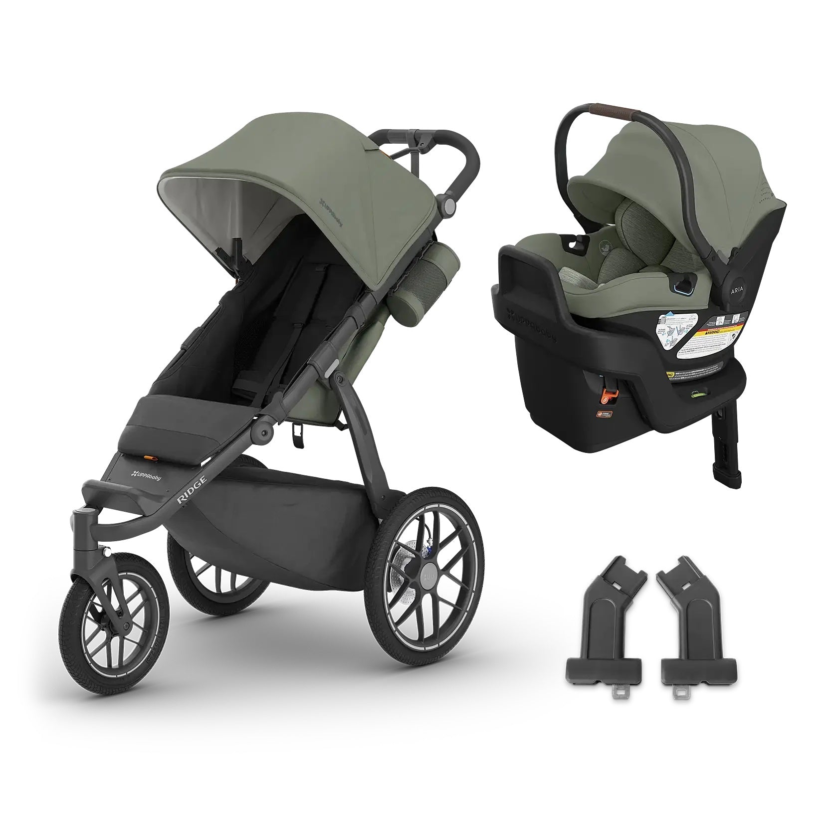 UPPAbaby Ridge® V2 + Aria® V2 Travel System in Evelyn