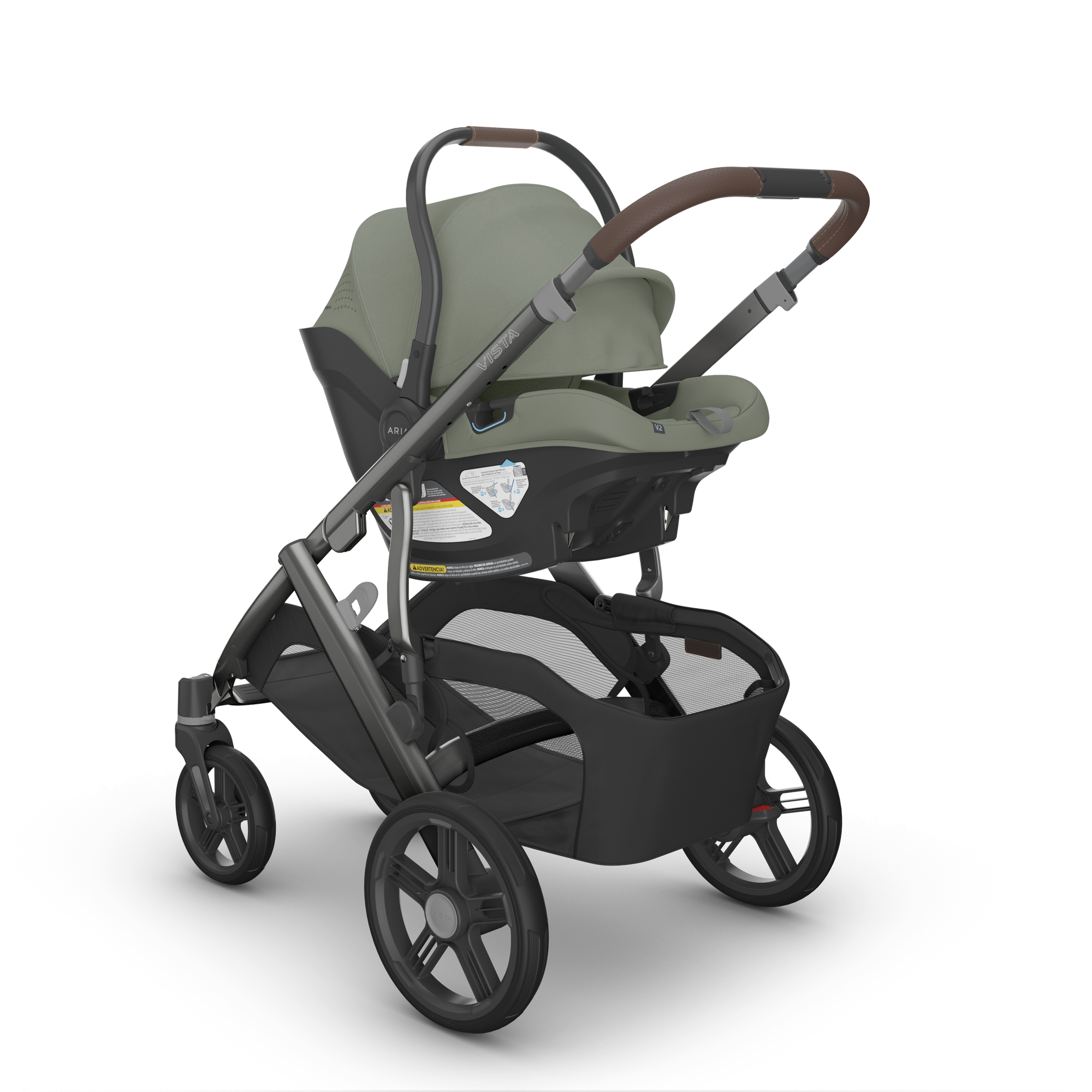 UPPAbaby VISTA V3 + ARIA V2 Travel System in Evelyn