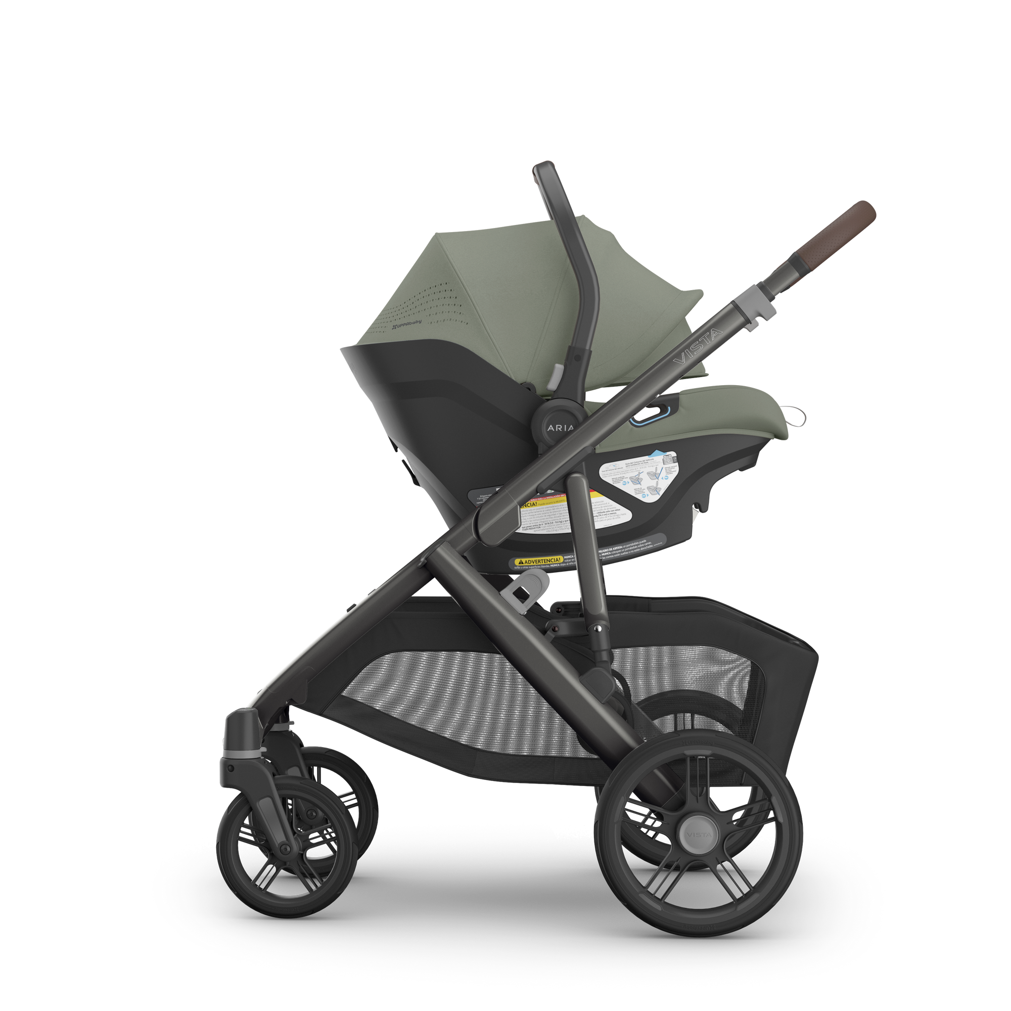 UPPAbaby VISTA V3 + ARIA V2 Travel System in Evelyn