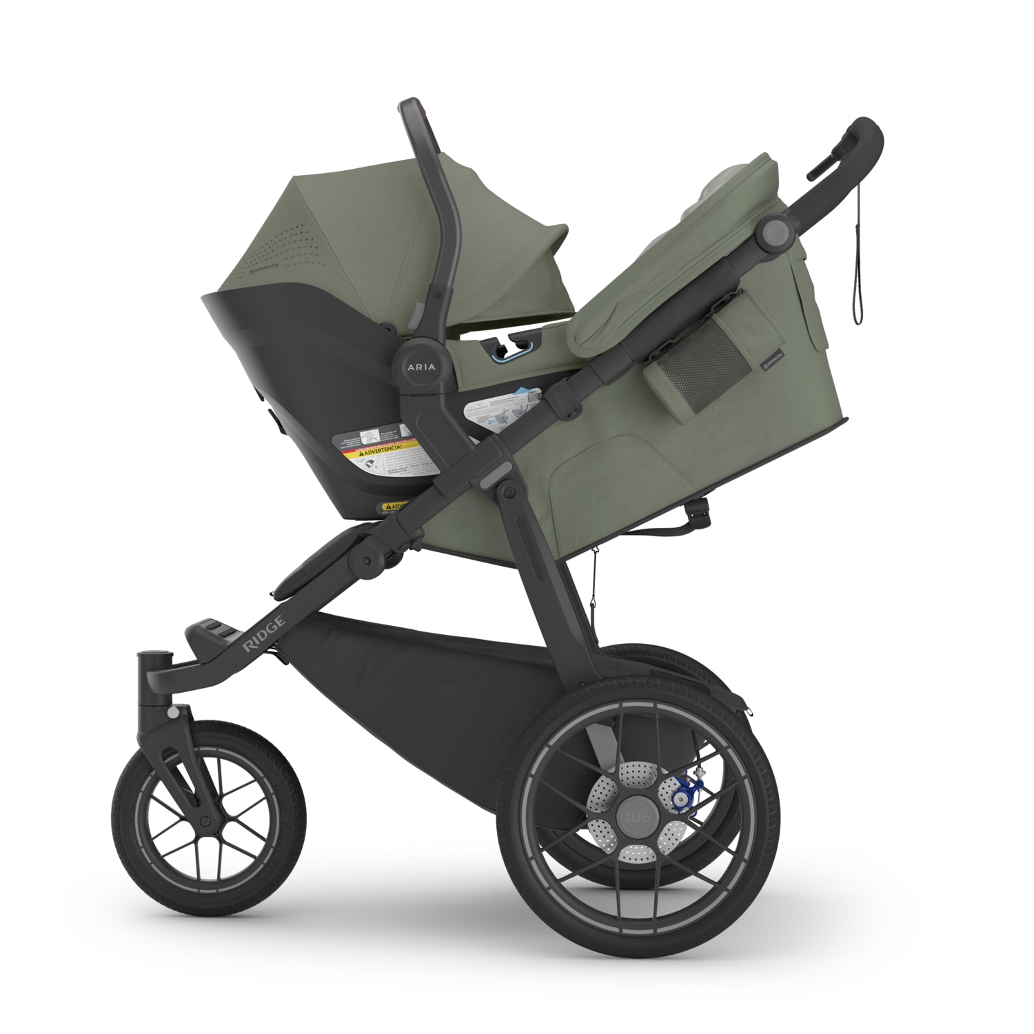 UPPAbaby Ridge® V2 + Aria® V2 Travel System in Evelyn