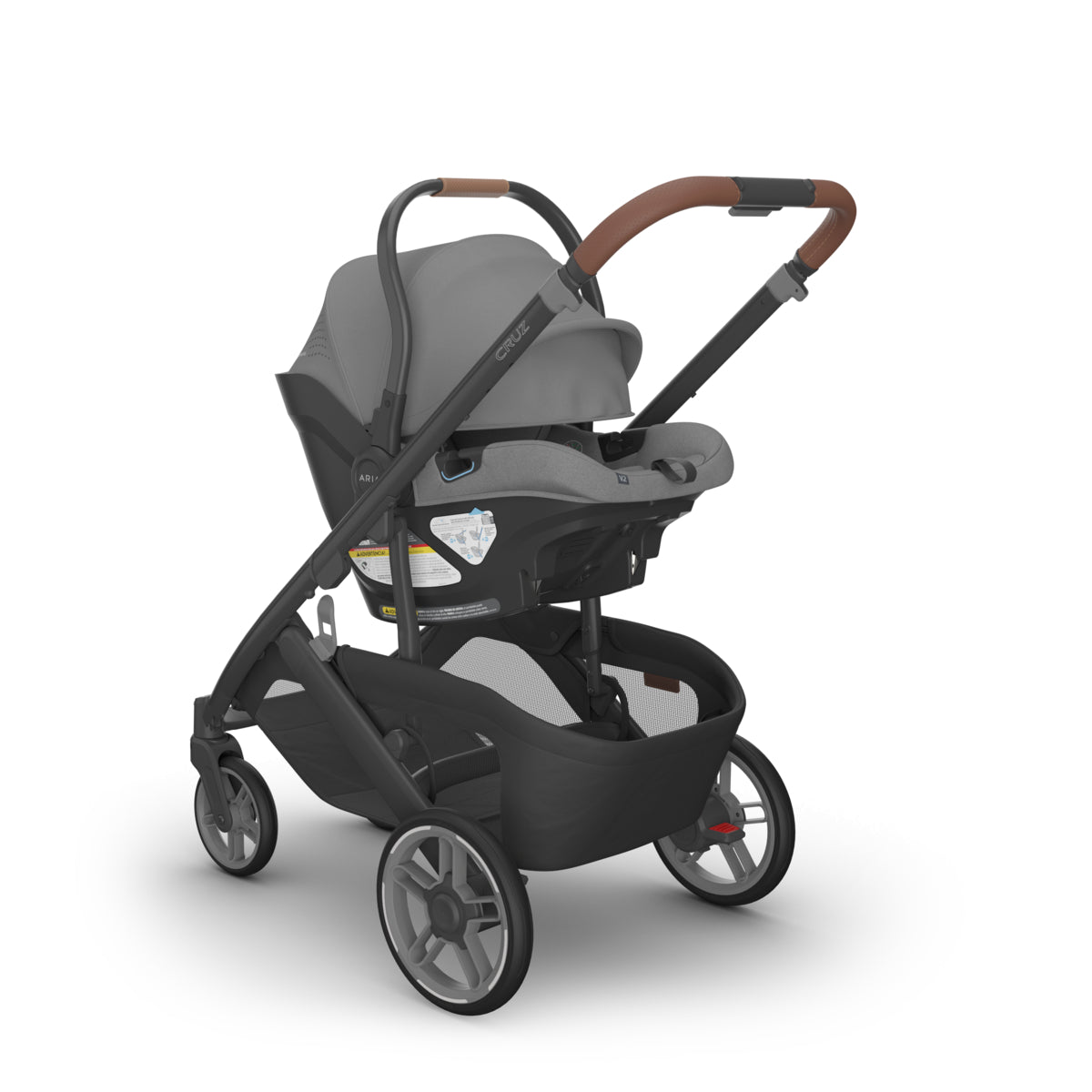 UPPAbaby CRUZ V3 + ARIA V2 Travel System in Greyson